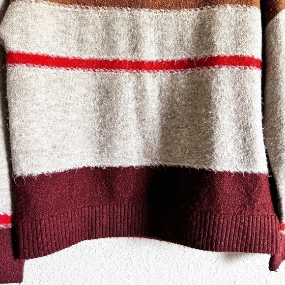 Universal Thread Striped Mock Turtleneck Wide Sleeve Sweater - Picture 13 of 13